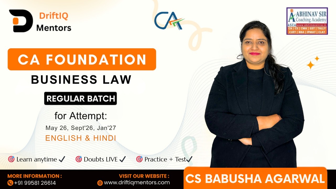 Ca Foundation-BUSINESS LAW