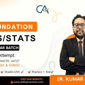 Ca Foundation-MATHEMATICS & STATISTICS
